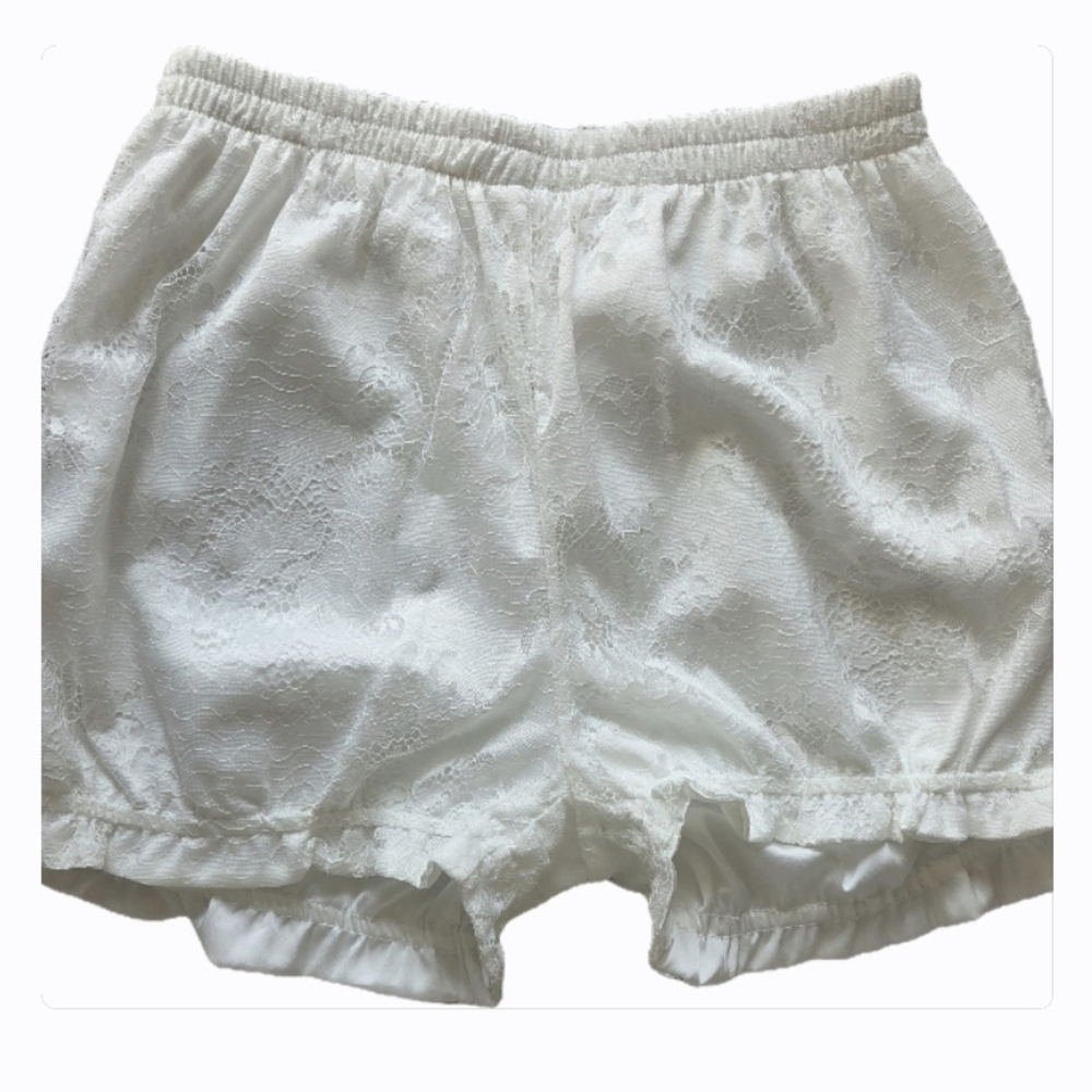 White Lace Pajama Set Intimates S - Picture 5 of 6